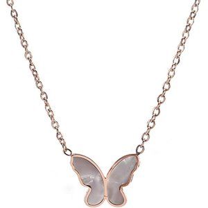 Butterfly Necklace Dainty Charm Choker Pendant Necklace for Women Girls Jewelry